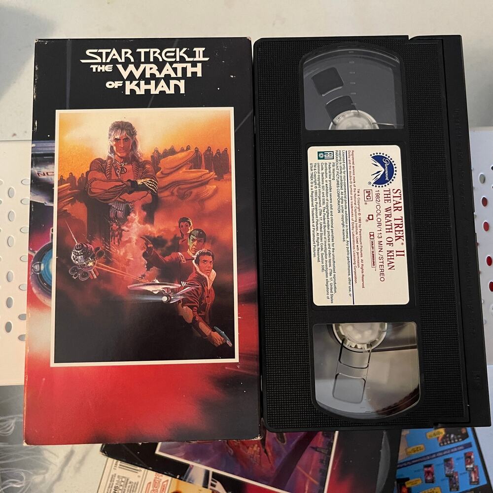 Star Trek II: The Wrath Of Khan VHS Movie Arch Villain Kahn Returns